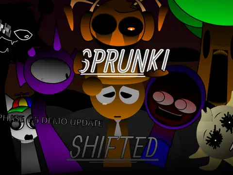 Official logo for The Sprunki Shifted Originator game featuring transformed Sprunki characters