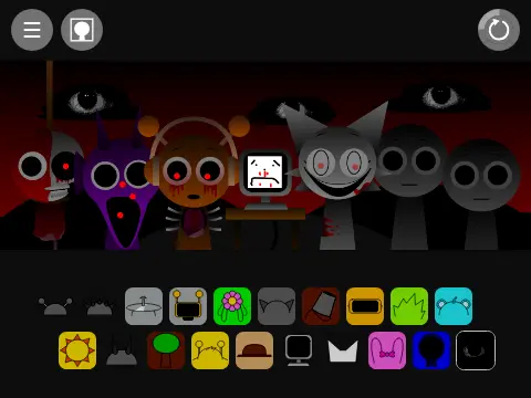 Sprunki character singing in official music game