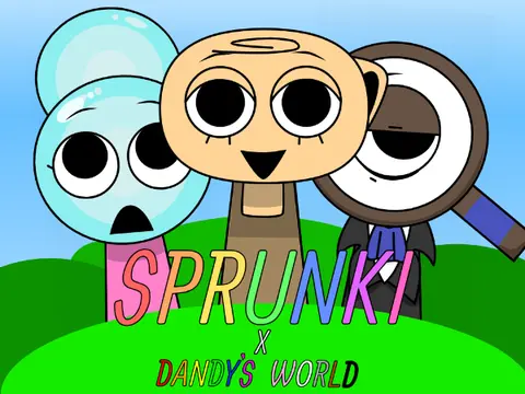 Totally a Normal Sprunki x Dandy’s World Game Cover
