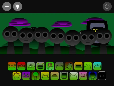Toxic Sprunki Radical Game Logo - Green and Black Hazard Theme