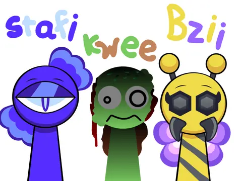 Logo for Two New Sprunki OCs, featuring creative original characters in the Sprunki universe
