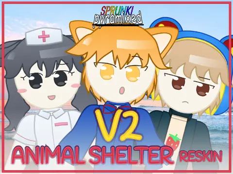 v2 Sprunki Pyramixed Animal Shelter Reskin No Invasion - Animal themed Sprunki modification