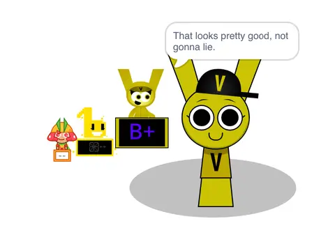 Logo for the Veevoo Sprunki Character Remix featuring a new original character