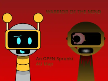 Warrior of the Mind showing open map exploration in Sprunki alternative universe setting