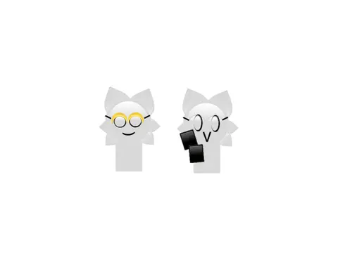 Wenda Sprunki character with colorful emoji background