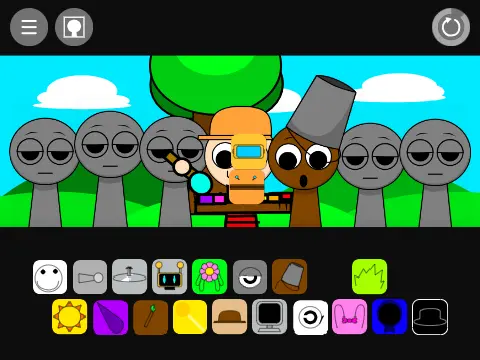 Beta version cover for WIP Sprunki featuring Dreem and Mark