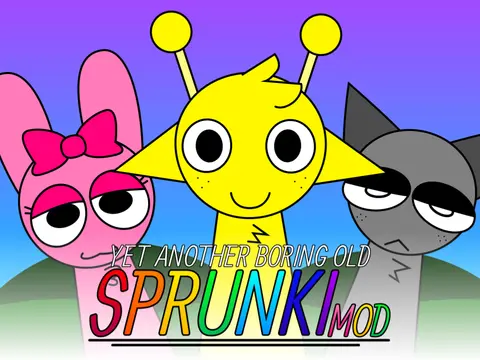 Logo for the personalized recreation of a Sprunki mod titled Yet Another Boring Old Sprunki Mod in My Style