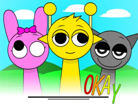 Official logo for Yet Another Boring Old Sprunki Mod Recreation Smilescape game