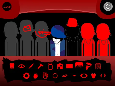 Yubin Niiku but goofy animation game logo with intentionally messy artwork
