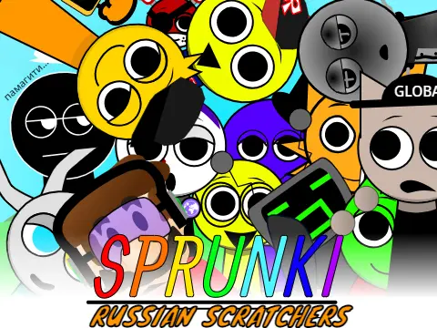 Закрыто Sprunki Incredibox Russian Scratchers Game Logo